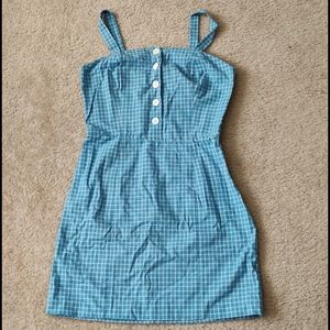Check mini dress